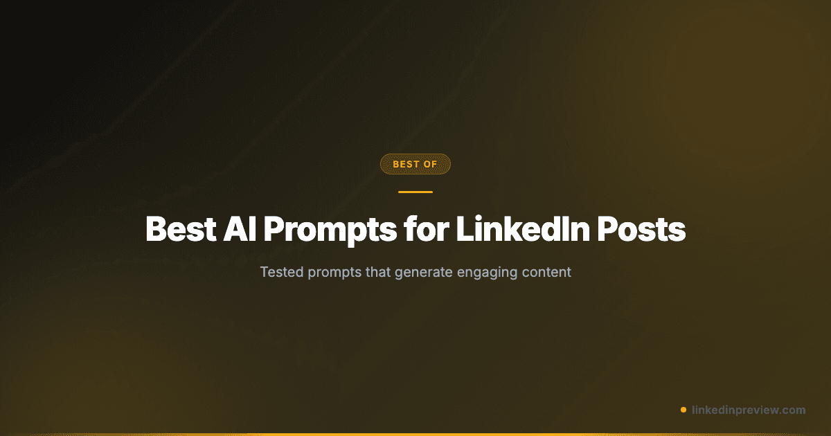 50 AI Prompts for LinkedIn Posts That Drive Engagement