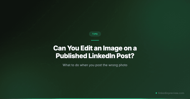 Post Image Click Can You Edit or Add Images to a LinkedIn Post After Publishing ...