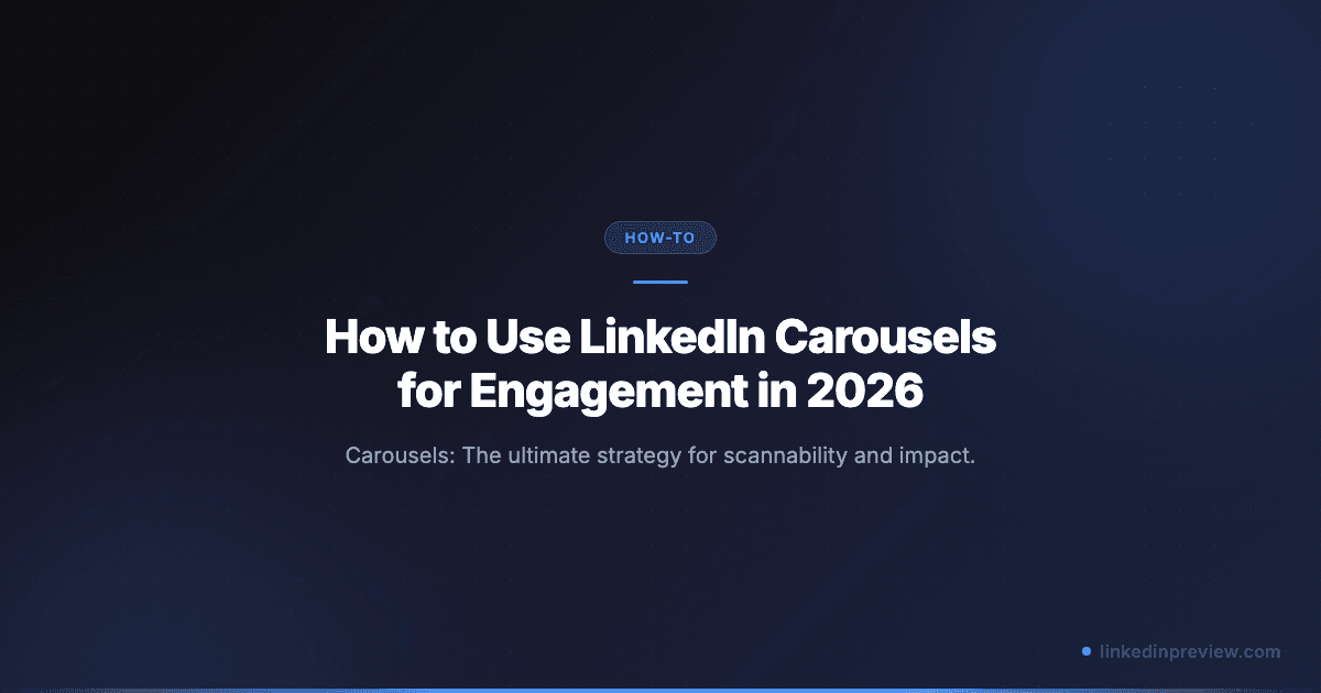 How to Use LinkedIn Carousels for Engagement in 2026